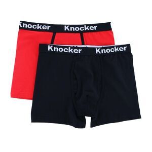 Knocker Men's Boxer Briefs with Contrasting Trim (2 Pack)